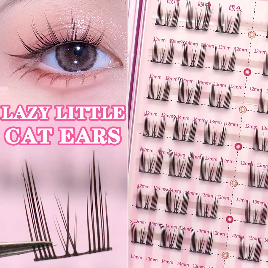 7Rows Manga Lash Eyelash Book High Quality Cluster Lashes Manhua Eyelashes Elf Makeup Strand Eyelashes Y2K Eyelashes Extension