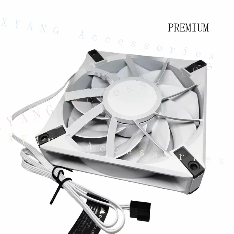 N+ for Corsair AF120 ELITE Silent 12025 12cm Case Fan, PWM Speed Control, Non-RGB