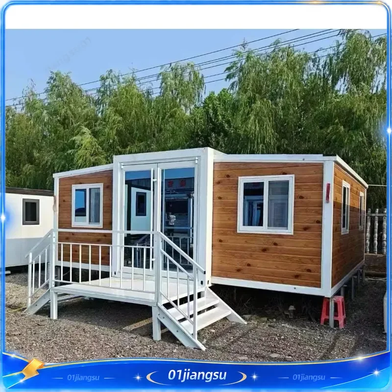 Modern Prefab Container House with Mezzanine Steel Structure Quick Install Modular Office Breathable Design Multifunctional
