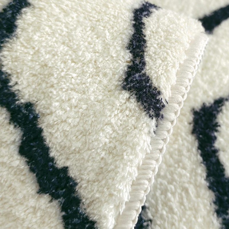 Tiger Head Pattern Carpets for Living Room Home Plush Study Animal Rug Fluffy Soft Bedside Mat Light Luxury Bedroom Decor Carpet