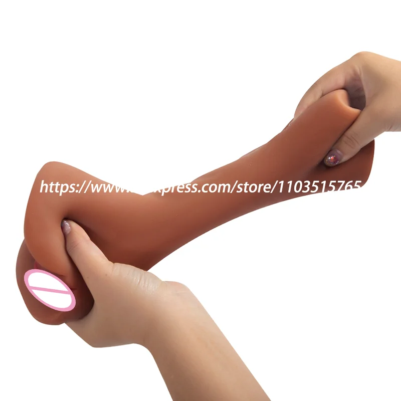 Realistic Vagina Sucking Masturbator Artificial Vagina Fake Sex Doll Anal Silicone Soft Tight Pussy Erotic Toy Male Masturbator