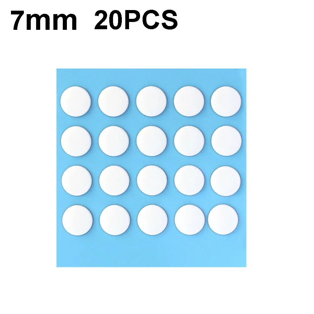 20PCS White 7mm