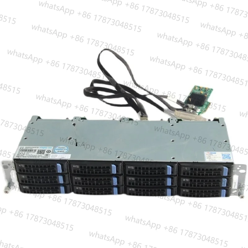 

12-Disk IT pass-through 3.5-inch hard disk cage 8087/8643 interface SAS/SATA storage 2308 card 3008