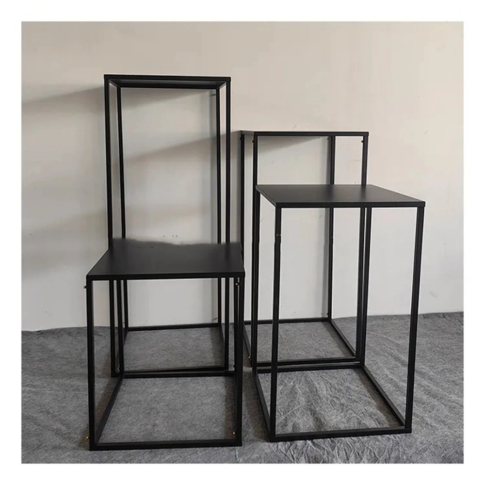 4pcs) Black Metal Flower Stand for Wedding Tables Decoration Elegant Vase Rack for Weddings and Parties Party Centerpiece