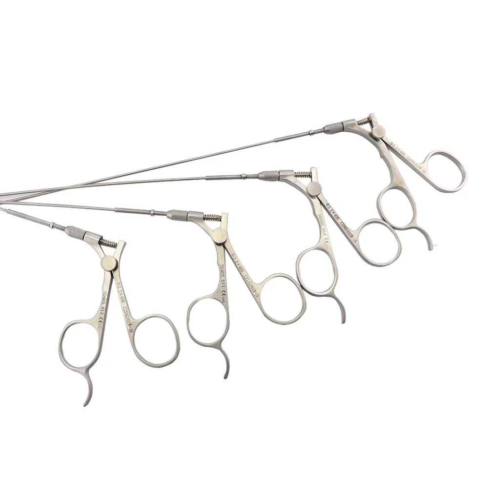 Peanut Shaped Head Foreign Body Forceps, Stainless Steel Specimen Retrieval Instrument for Laboratory Sample Grabbing