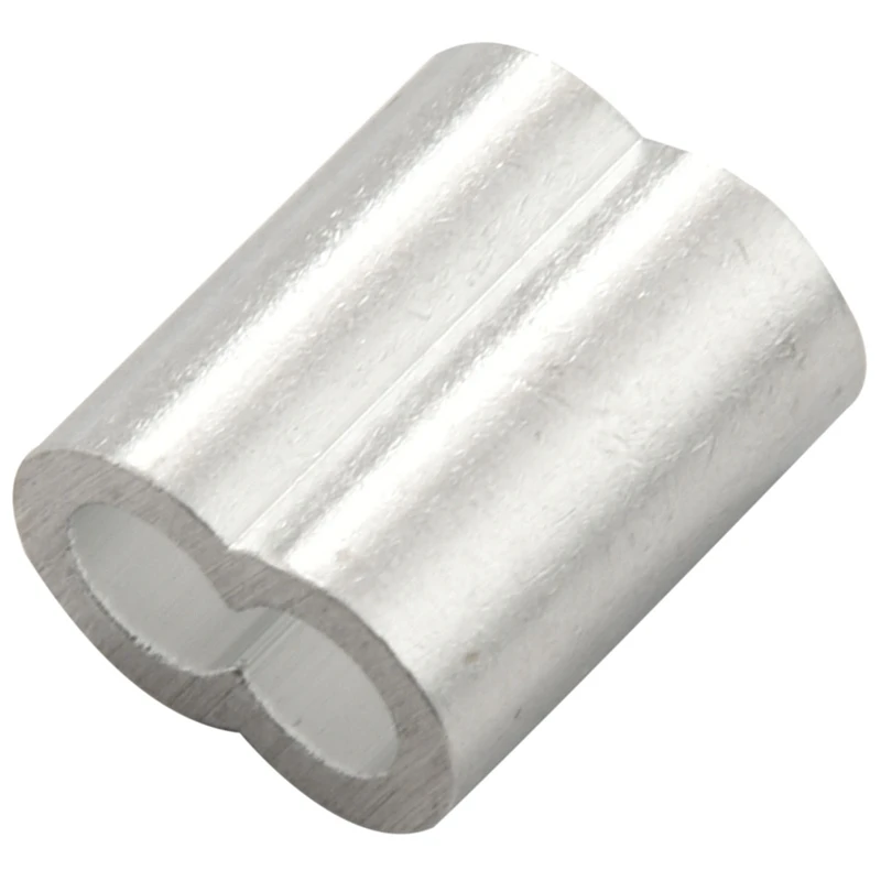 250Pcs Wire Rope Cable Thimbles Combo And Aluminum Crimping Loop Sleeve Assortment Kit For Wire Rope Cable Thimbles Rigging