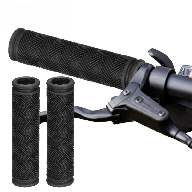

Durable Rubber Bicycle Handlebar Grips Black Anti-slip Bike Handle Grip Bicycle Parts