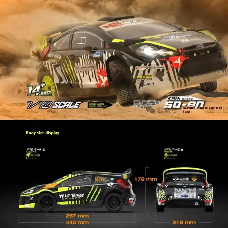 Leilaluo Xts F10 Simulation 2.4g Full Proportional Remote Control Professional Rc Four-Wheel Drive Off-Road Rally Car Model