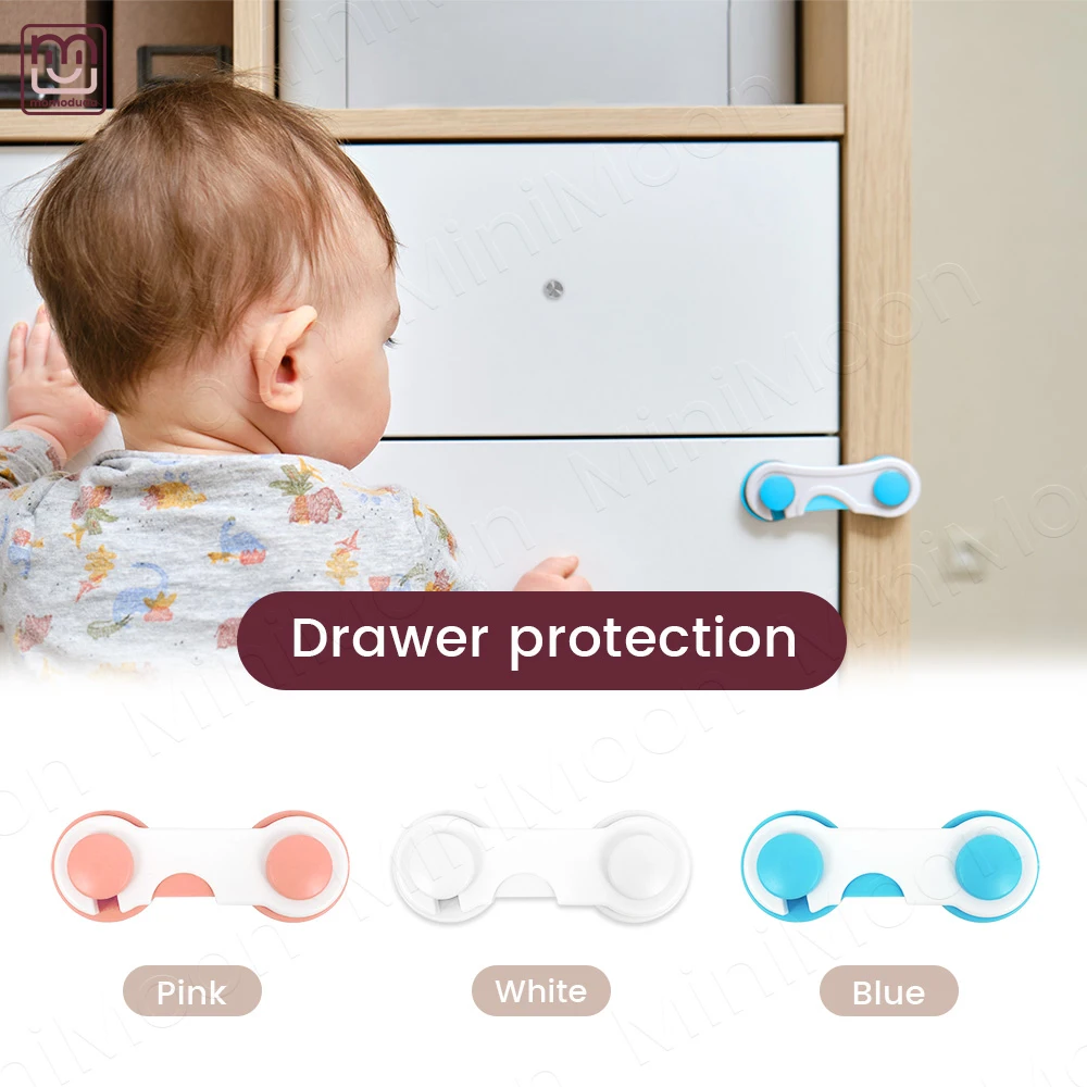 

Multi-Purpose Baby Safety Locks, Easy Install Latches for Drawers, Cabinets & Fridge