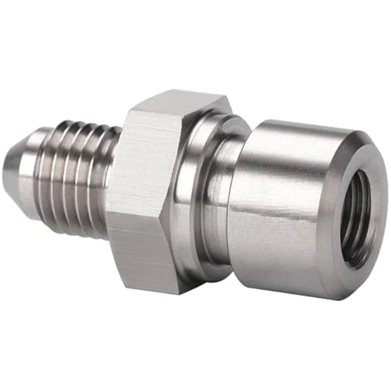 

Brake Line Adapter Fitting 4AN Male To M10x1.0 Metric Inverted Flare Female Stainless Steel
