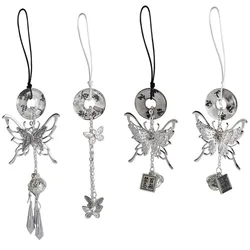 Anime Tian Guan Ci Fu Keychain Heaven Official’s Blessing Hua Cheng Xie Lian Cosplay Butterfly Bell Pendant Phone Chain Keyrings