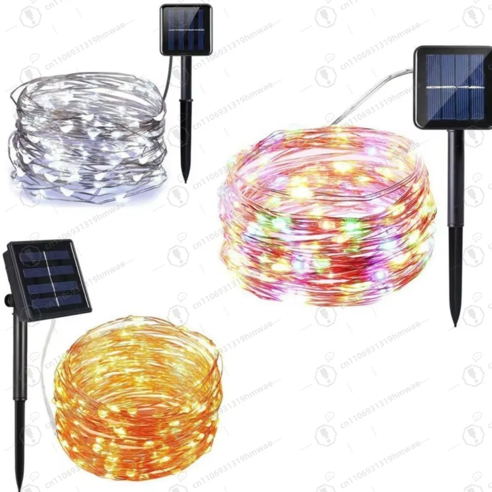 

White Decorative Solar Light Emitting Diode String Light IP65 for Indoor/Outdoor Halloween Christmas Garden Party Decorations