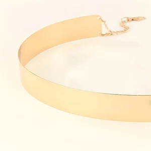 Klassischer Goldmetallgürtel für Frauen, verstellbare Strömung in Mode, elegantes Gürtel, Körperschmuck, täglich 8 Hauptverkaufsgold Hochzeitsgürtel - №6