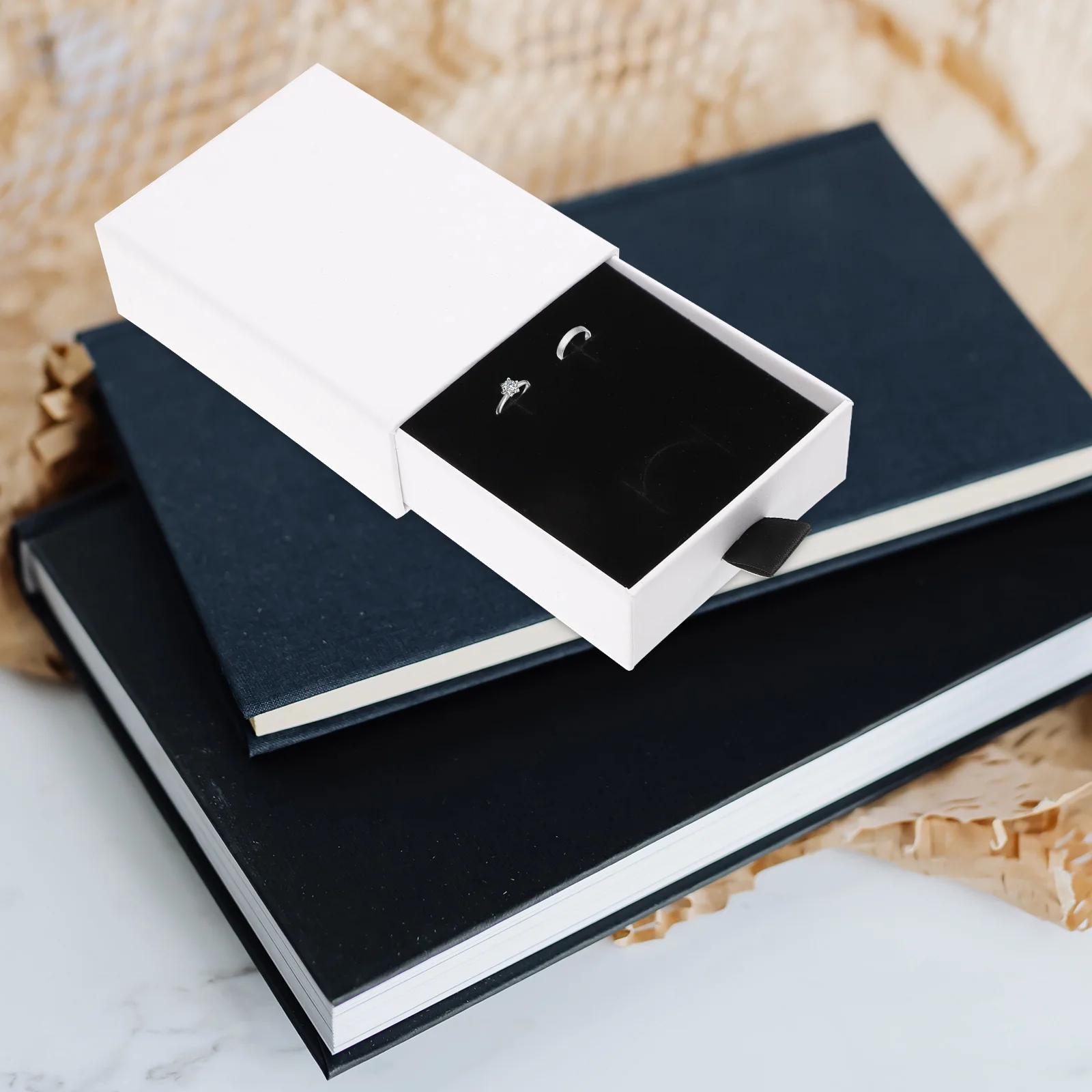 

20Pcs Jewelry Box Drawer Type for Storage and Organization Great Gift Packaging Container for Necklace Earrings Pendant Ring