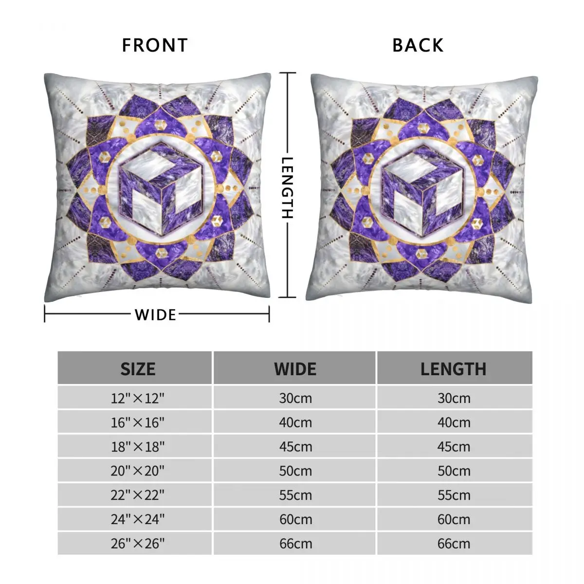 Antahkarana In Lotus Mandala Pillowcase Polyester Linen Velvet Creative Zip Decor Throw Pillow Case Home Cushion Cover Wholesale