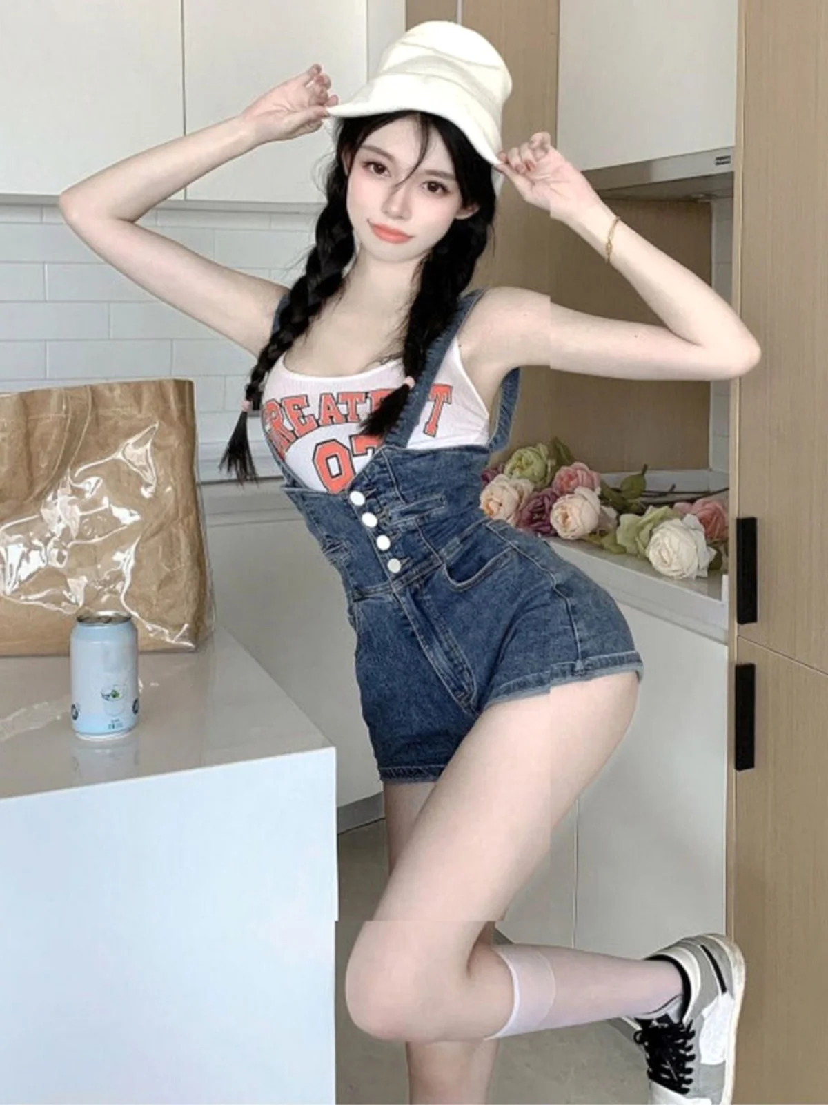 

Women's Playsuits Rompers Hipster Stripe Deep Chain Night Pantsuit Smooth Glamorous Thin Lined Tapered Detail Look Dark Techwear