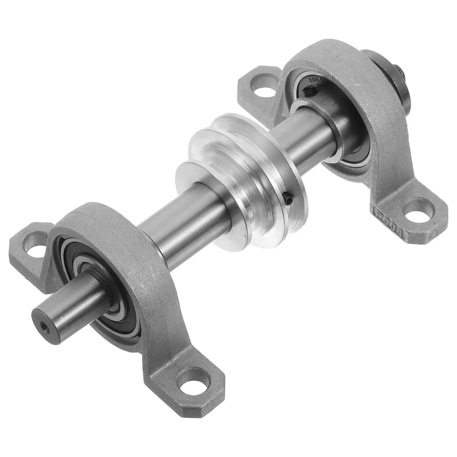 

DIY Spindle Assembly Steel Bearing Seat Durable Stable for Woodworking Lathe Chuck Bench Saw Pulley Drill Machine Cutting Tools