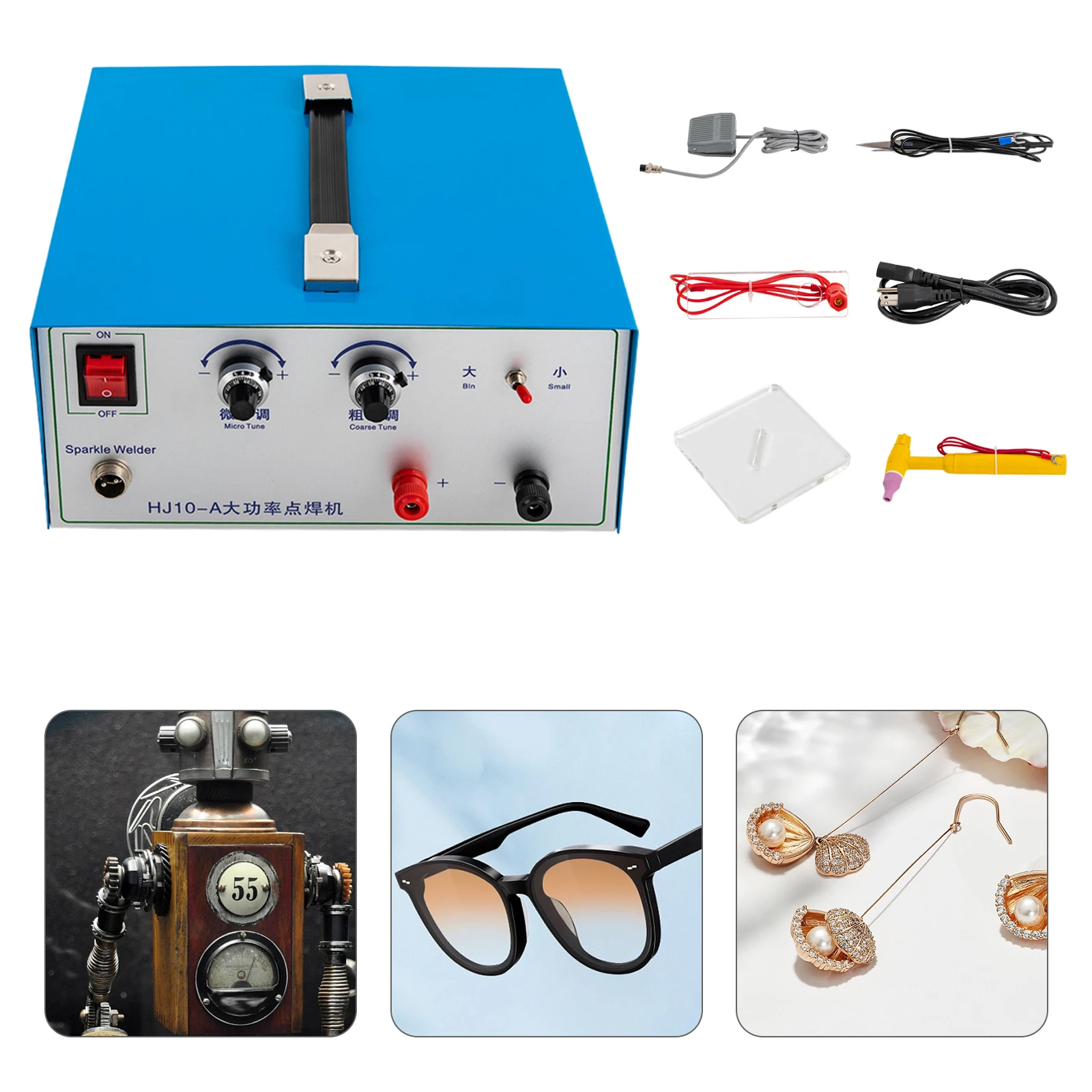 

Портативный импульсный точечный сварочный аппарат 100А для ювелирных изделий и металла, набор для ремонта ювелирных изделий