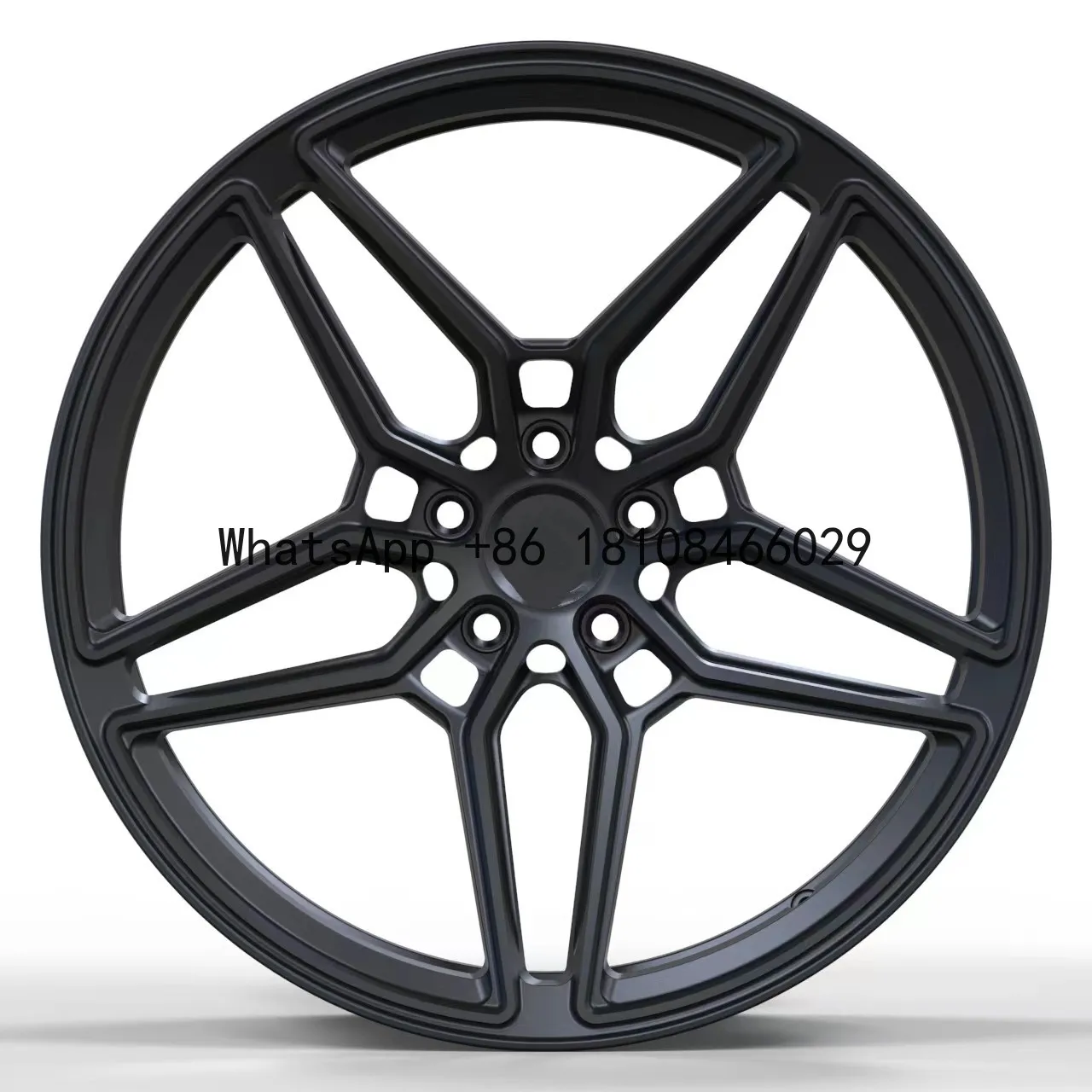 Customized matt black aluminum T-6061 alloy  forged wheels  Car Modifying Passengers  Racing car