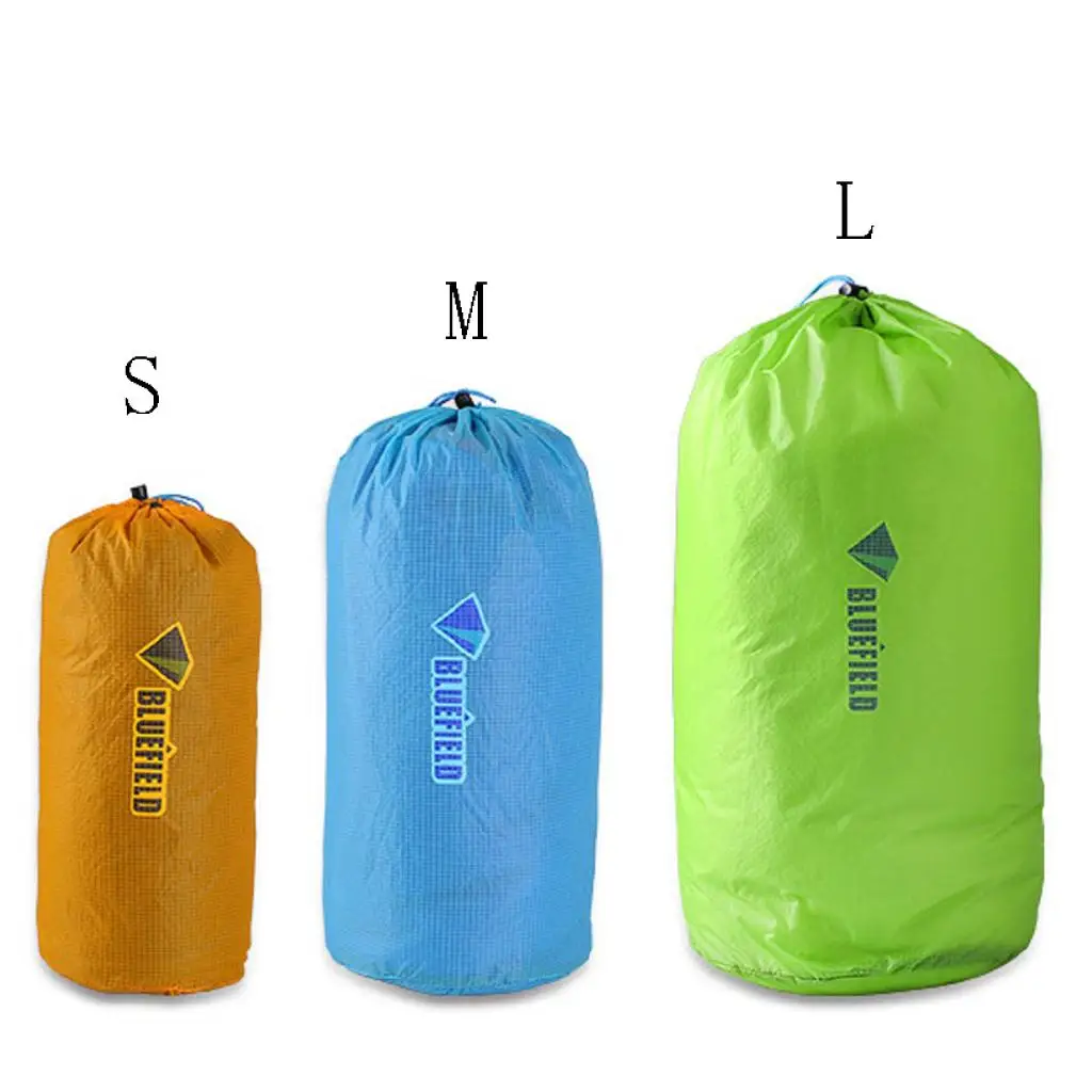 Nylon Waterproof Drawstring Storage Stuff Sack Bag Outdoor Travel Camping Hiking Climbing Accessories