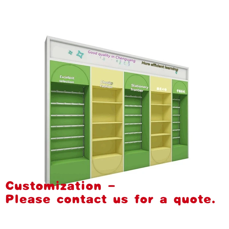 

custom.Double-Sided Island Shelf Display Rack Multi-Functional Light Duty 5-Layer Freestanding Epoxy Powder Coated Metallic Supe