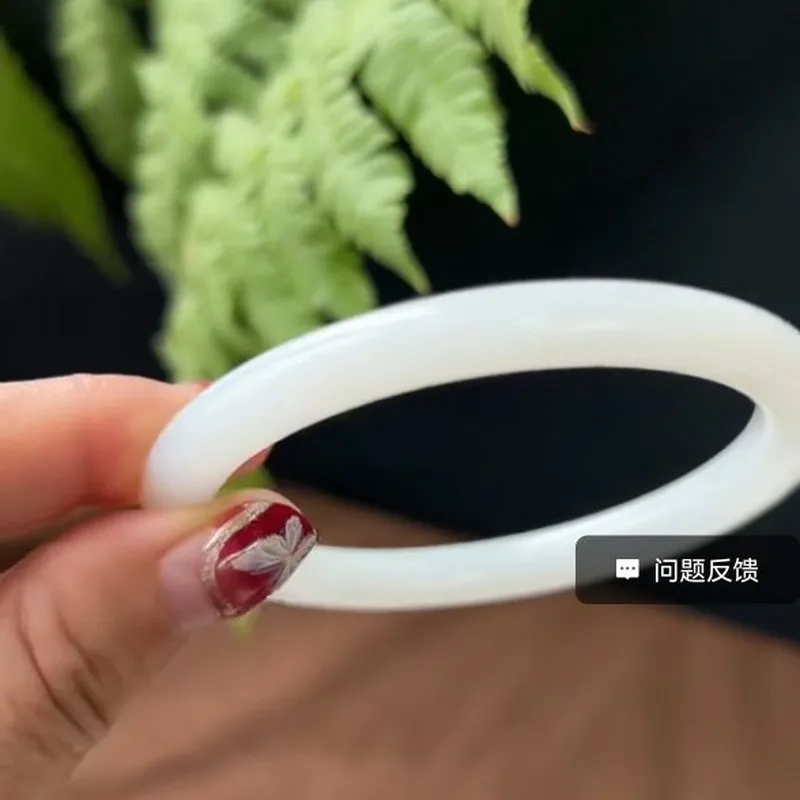 New White Jade , Beauty Bar Bracelet, Fashionable And Versatile