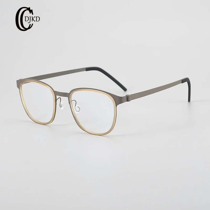 

2024 New 9765 titanium Rectangle Eyeglass Frame Men And Women High Quality Fashion Designer Handwork Personalized Retro Glasses