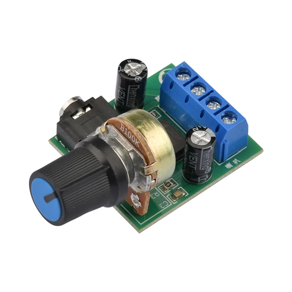 Placa amplificadora de Audio LM386, módulo de miniamperios con Control de volumen ajustable, 3,5mm, DC 3-12V, 10W, 1 unidad