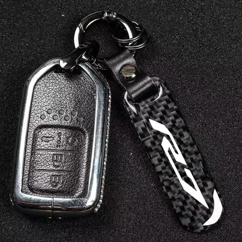 1PCS For YAMAHA YZF R6 R3 R1 R7 YZFR6 YZFR7 Motorcycle Accessorie Motorcycle Keychain Keyring Carbon FiberHigh-Grade