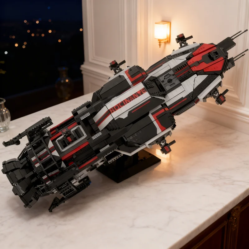 

7960pcs MOC Rocinante S4 Space Model Building Blocks Creative DIY Gift Display Decor Assemble Premium Adult Kids Desk Home Toy
