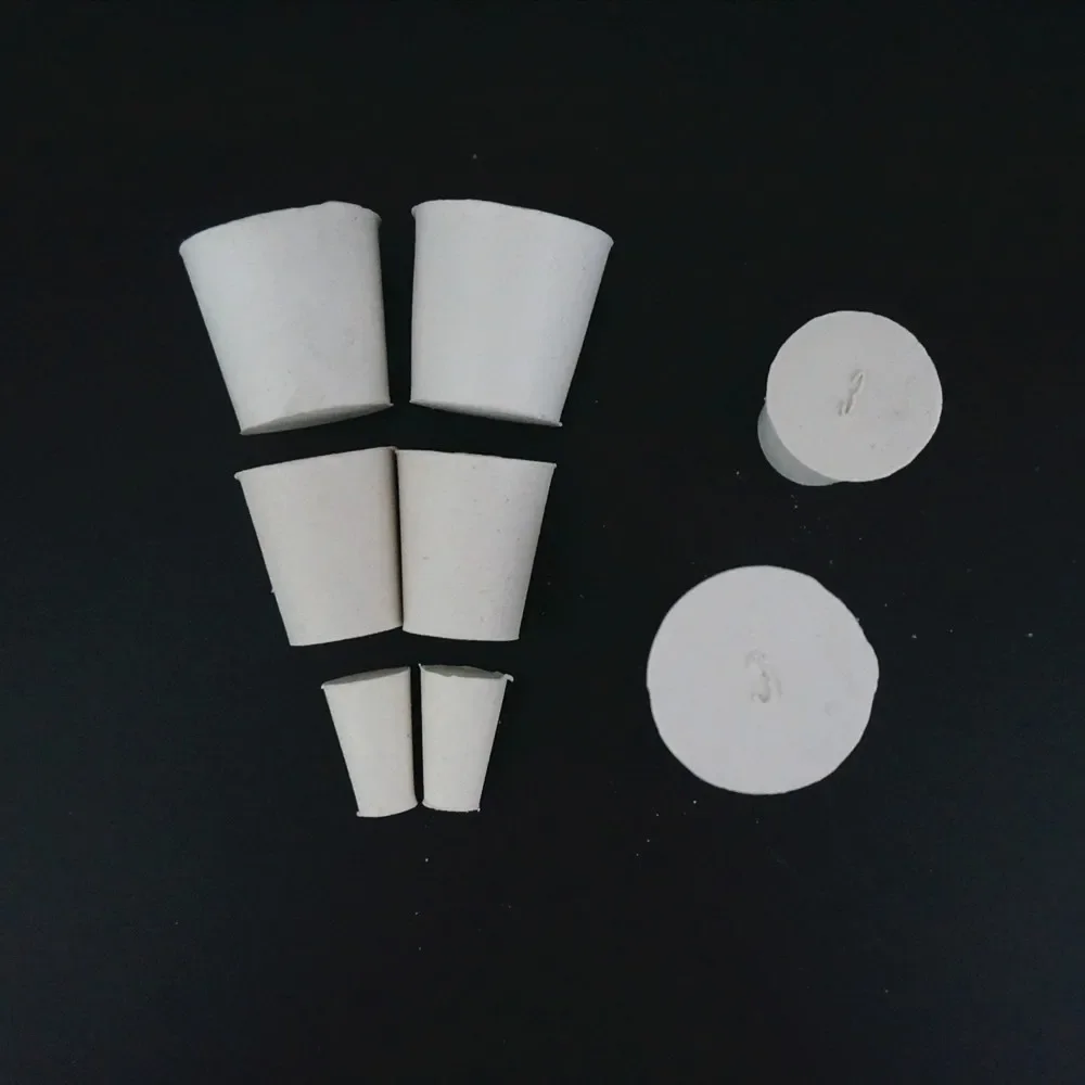 11 #   إلى 22 #   سدادة مطاطية قارورة Erlenmeyer سدادة زجاجة سدادة أنبوب الاختبار