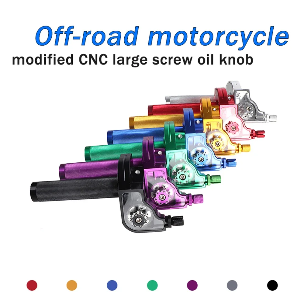 

22mm M10*1.5 Universal CNC Aluminum Throttle Rotating Handle bars For Motorcycles Scooters Electric Bikes