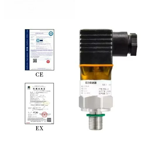 Compact high-performance OEM pressure sensor/transmitter 4-20mA/0-10V output IP67 grade 0.5% FS accuracy, customizable material