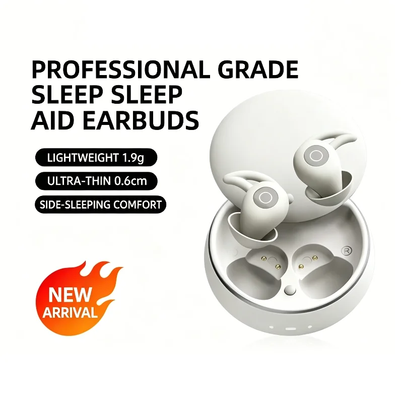 

Sleep-Friendly Wireless Bluetooth Earbuds Ultra-thin Noise Cancelling Mini Headphones Lightweight In-ear Side Sleep Earbuds