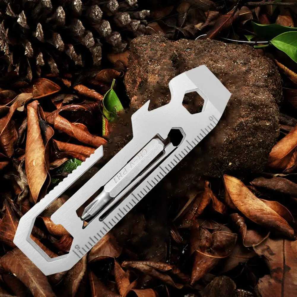 Multi-purpose Tool Wear Resistant Perfect Gift 7 in 1 Camping Tool Combination Multitool Card Multifunctional Tool