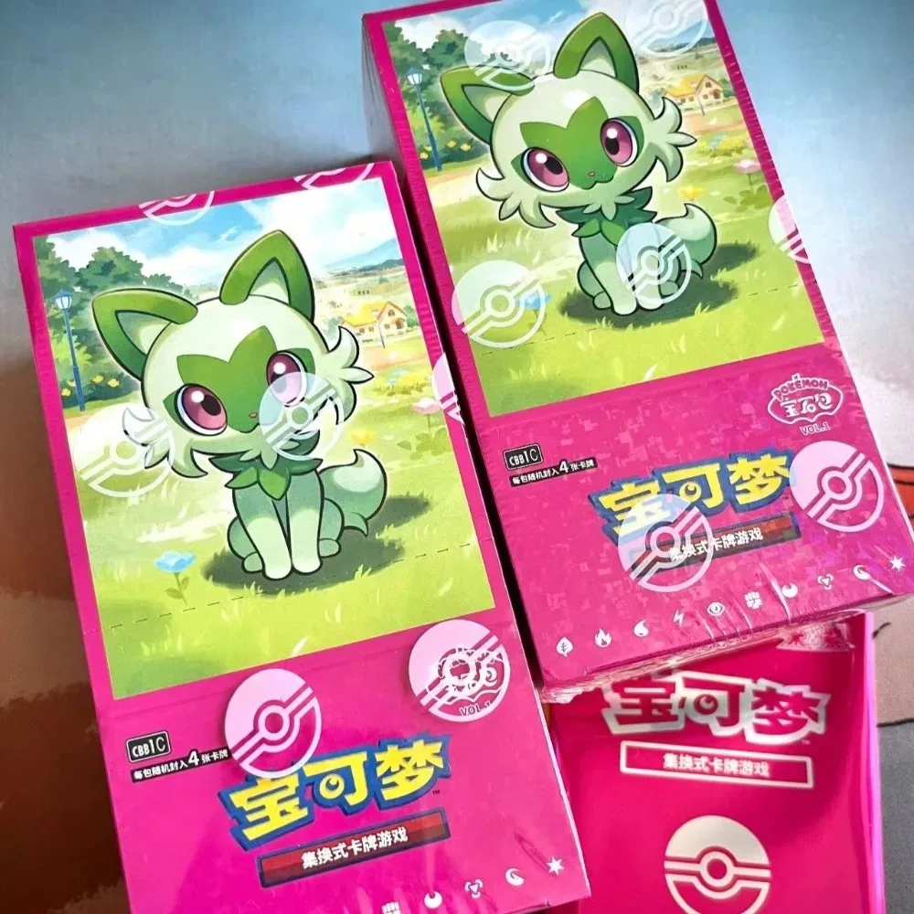 100% original pokemon gem pacote vol1 2 3 cartões escarlate e violeta simplificado chinês ptcg negociação anime cartão brinquedo presentes colecionáveis