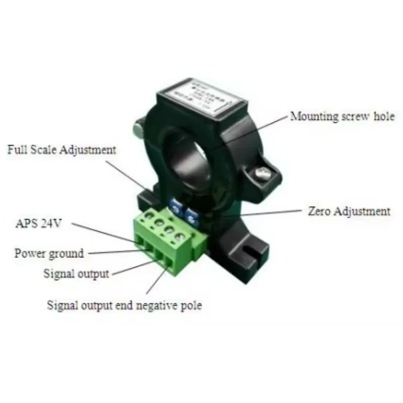 AHKC-EKDA AC input 0~(50-500)A hall effect current sensor open loop current sensor DC output with PLC CE/IEC
