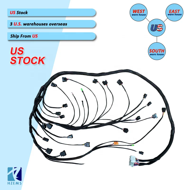 

K20 K24 K Series DAC626 ECH001-HA For Honda 02-04 RSX S-type Base 01-05 Civic Si Ep3 S-type US Embedded Engine Wiring Harness