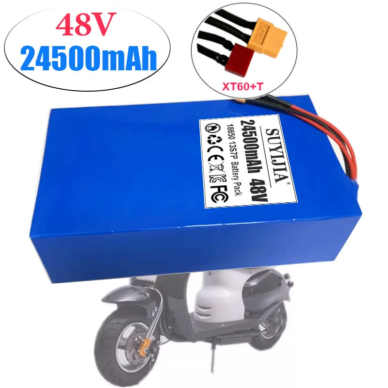 Air Fast Transportation 48V 24500mAh New Full Capacity Power 18650 Lithium Battery Pack 13S7P Suitable for 250-2000W