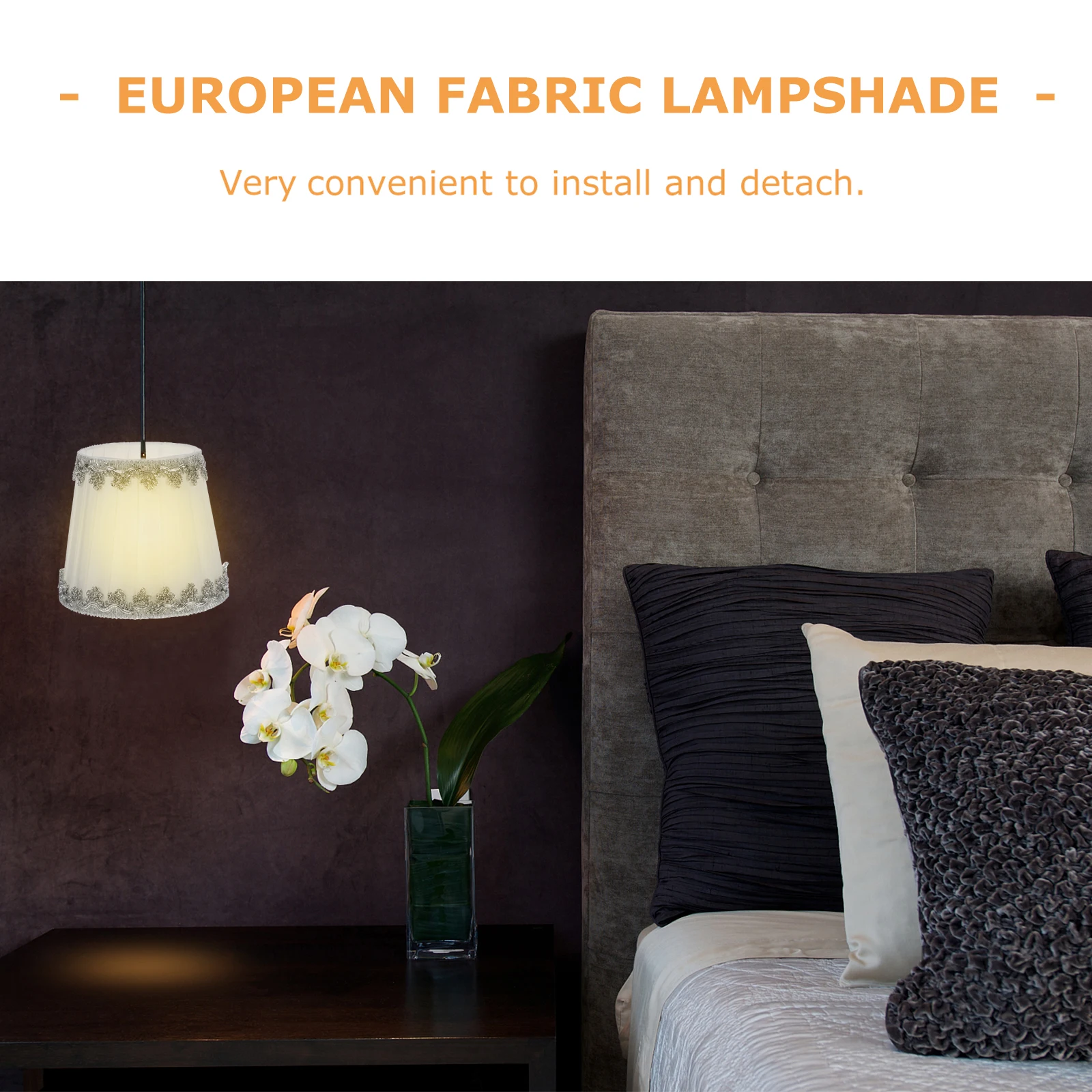 

Cloth Lampshade Table Wall Bedroom Household Lamp Cover Living Room Dust Protection Lamp Cover Warm Atmosphere