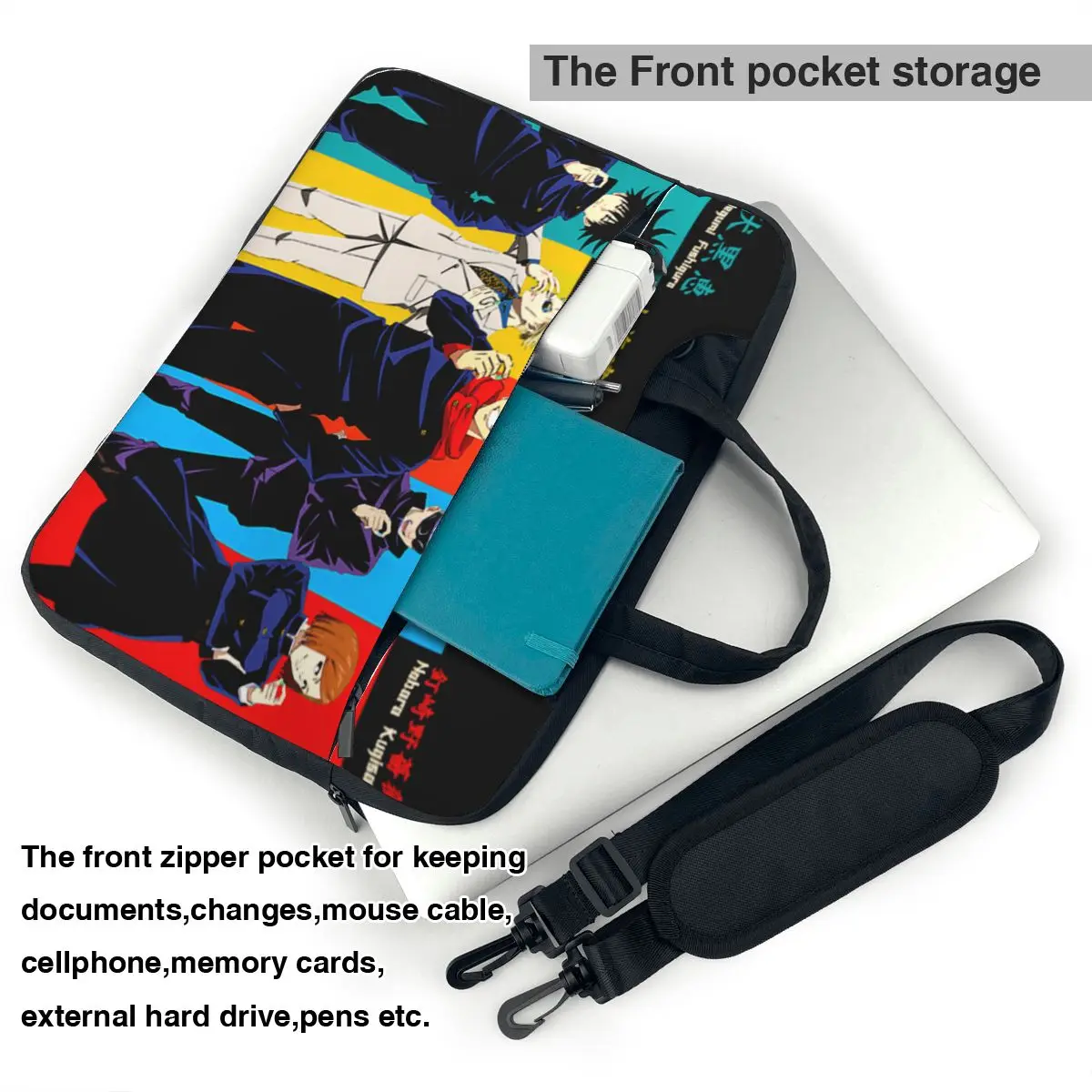 Laptop Bag Anime characters For Macbook Air Xiaomi 13 14 15 Notebook Pouch Protective Print Computer Case