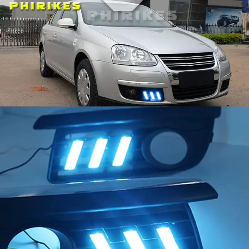 

2x Car-specific for VW Jetta MK5 Sagitar 2006 2007 2008 2009 2010 LED DRL daytime running lights Fog Lamp Cover Frame