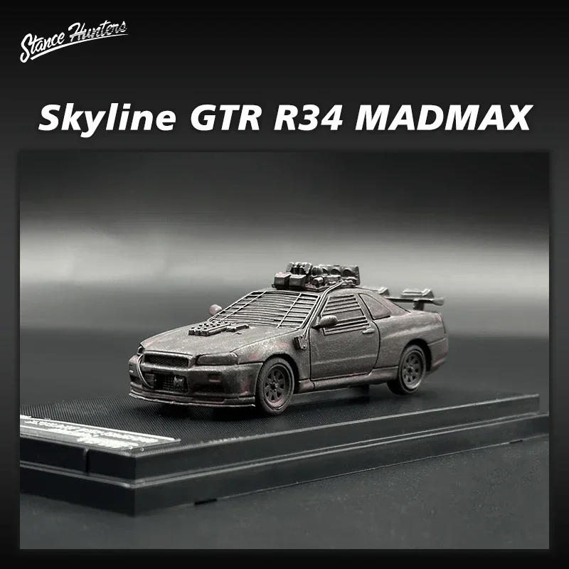 

SH 1:64 Skyline GTR R34 Doomsday Wasteland Model Collection Miniature Carros Toys Diecast Diorama Stance Hunters