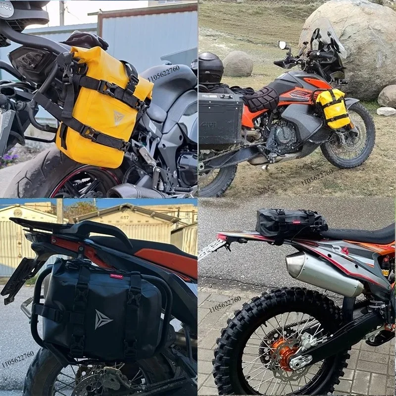 Waterproof Motorcycle Crash Bar Bag Motorbike Touring Side Backpack Luggage Moto Universal Repair Tool Placement Bag