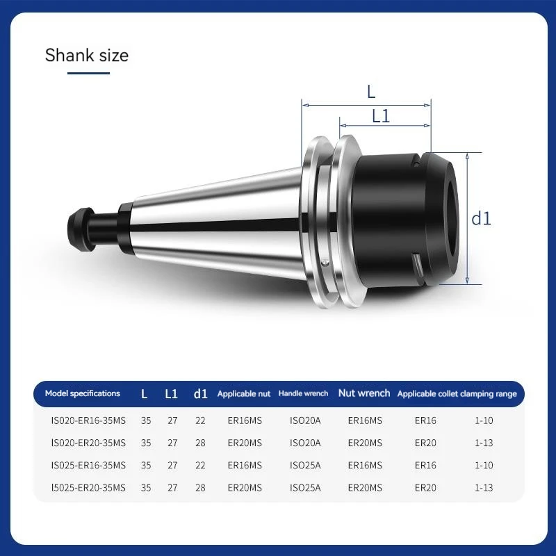 Imagem -03 - Collet Chuck Toolholders Máquina de Gravura Ferramentas Cnc Alta Precisão 0002 mm Iso20 Er16 Iso25 Er20ms Sk10 Iso10 Iso10 Aço Inoxidável