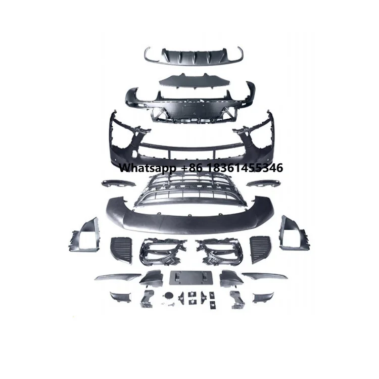 

95B 95B.1 95B.2 Upgrade SD Style Body Kit LED Lights DRL Front Rear Bumper Diffuser Grille Bodykit For 2014-