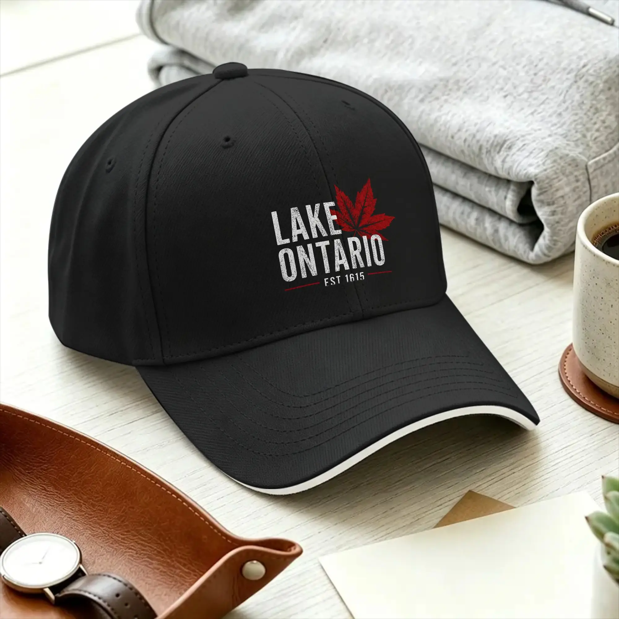 Lake Ontario Canada Casual Baseball Cap  Tennis Skate Trucker Hat Summer Sun-Proof Men Women Trendy Snapback Cap