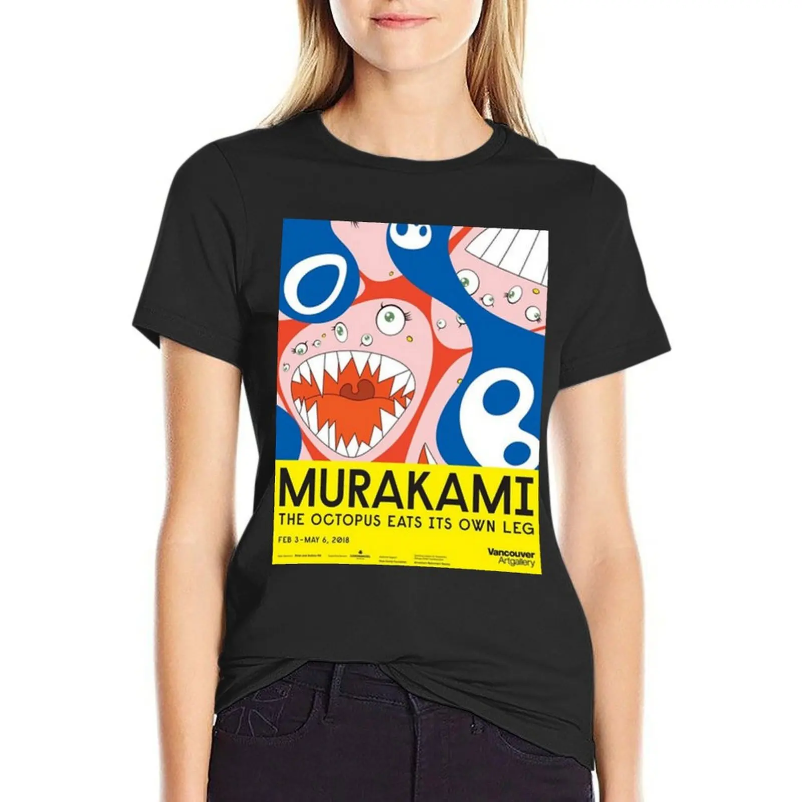 Octopus Eats T-Shirt vintage summer tops cute tops Womens clothing