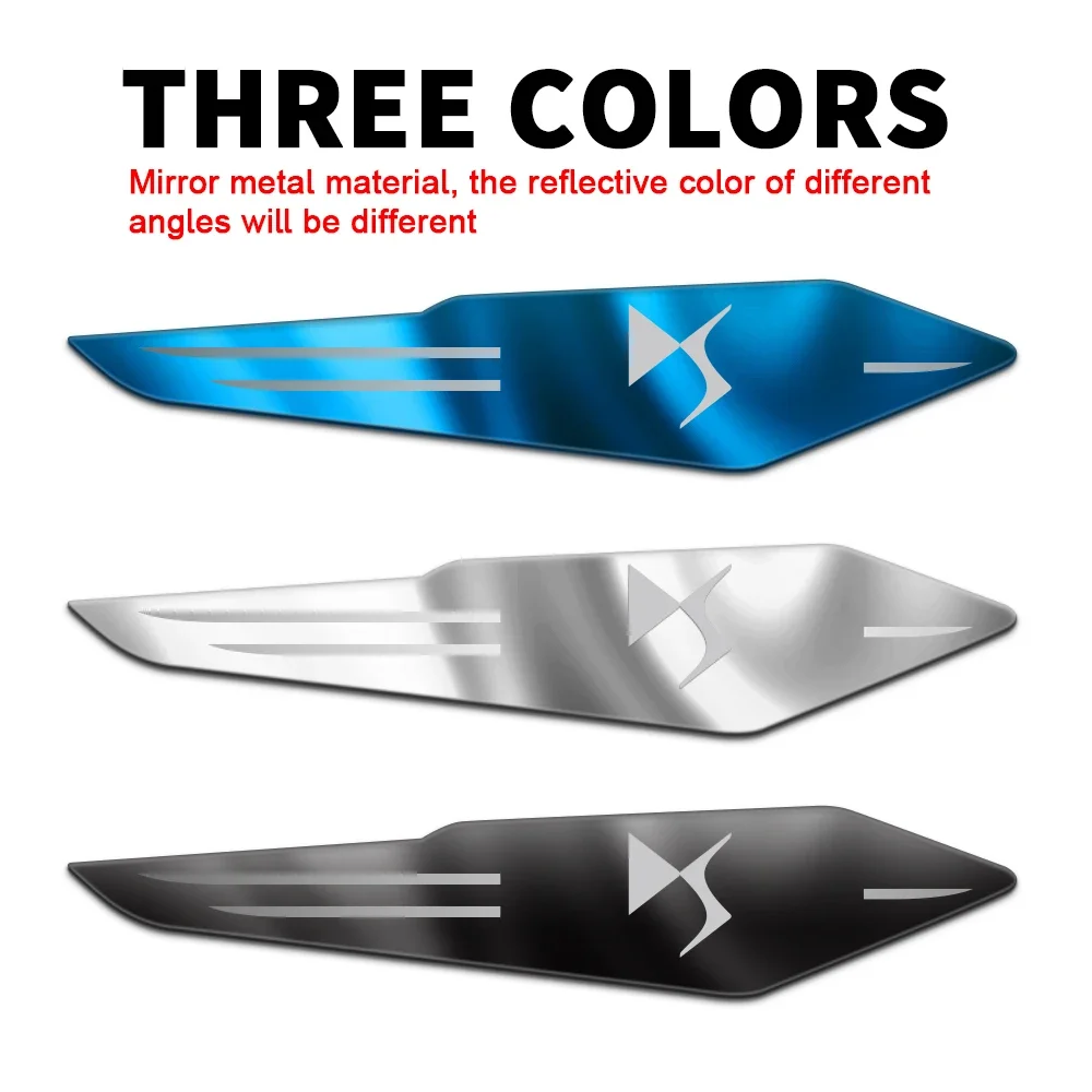 Car Sticker 2Pcs Car 3D Metal Side Wing Emblem Fender Sticker Accessories For Citroen C1 C2 Grand C4 Picasso C4L VTS C-ELYSEE DS - view 3