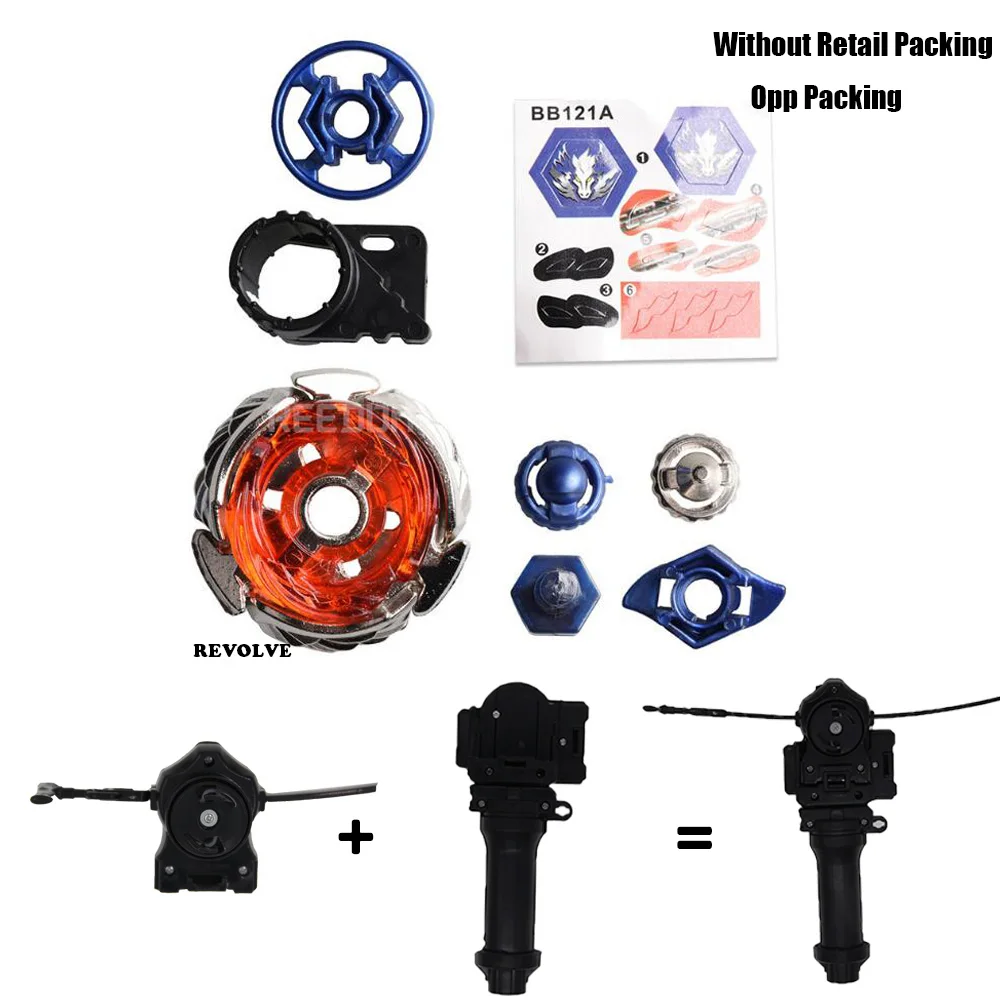 

B-X TOUPIE BURST BEYBLADE beywarriors METAL FUSION BB-121 4D Wing Pegasus Pegasis 90WFwith grip + black pull line